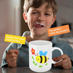 Paint Your Own Mug Kit for Adult Kids Craft Art Activity Plain Blank White - Image 5