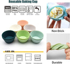 Reusable Silicone Cupcake Baking Cups 24 Pack, 2.75 inch Silicone Baking Cups - Image 2