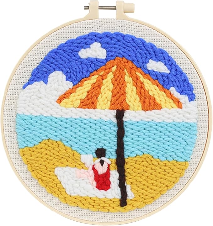 Ease Time Seaside Punch Needle Kit by Unknown