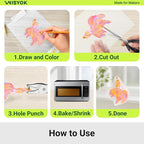 WISYOK 161Pcs Shrinky Film Kit, Shrink Plastic Sheets kit - Image 7