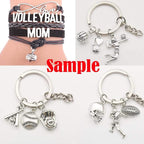 Youdiyla 45 Volleyball Charms Collection, Bulk I Love Sport Volleyball Girl - Image 7