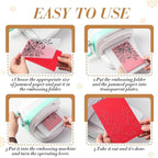 Geiserailie 8 Pcs Embossing Folders 2d/3D Embossing Machine Template Paper Card - Image 3