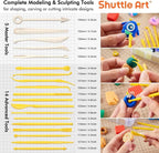 Shuttle Art 82 Colors Polymer Clay Kit, Oven Bake Clay - Image 3