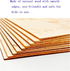Piatoeke 16PCS 5.9×4.7in Unfinished Wood Crafts to Paint, DIY Fun Things to - Image 3