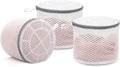 Muchfun 3Pcs Bra Wash Bags, Honeycomb Mesh Laundry Bags for Delicates, Lingerie, Intimates and Underwear 7 x 7 x 6 Inches