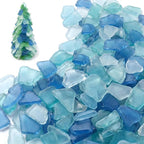 Jetec Sea Glass for Crafts Pieces Seaglass Decor Flat Frosted Sea Glass by Jetec