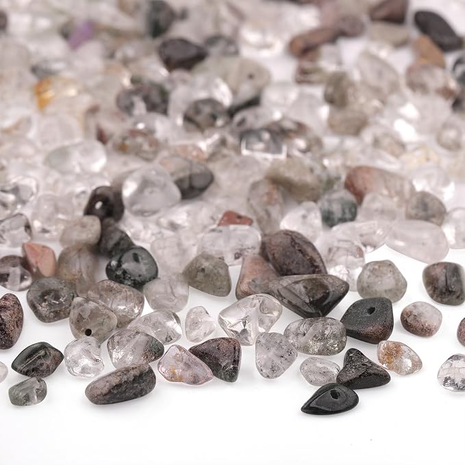 400pcs Natural Chip Stone Beads - Image 2