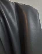 NAT Leathers™ | Black Garment Weight Thin Faux Leather Synthetic Pleather 0.7 - Image 8