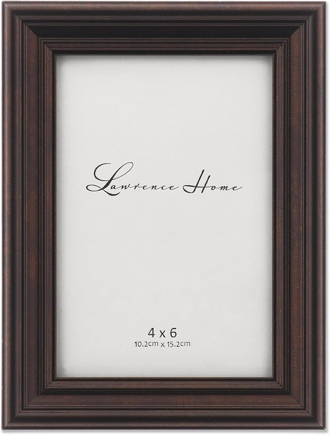 Lawrence 535546 4x6 Classic Detailed Oil Rubbed Bronze Picture Frame by LawrenceFrames