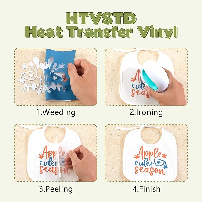 HTVSTD Boho HTV Heat Transfer Vinyl 22 Sheets 12×10in Iron on Vinyl | Dark Boho - Image 3