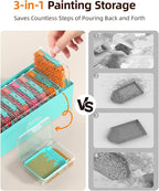 Redtwo 60 PCS Diamond Painting Storage Containers Trays, Detachable Trays - Image 5