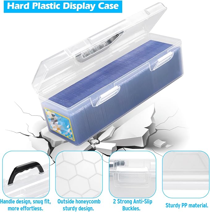 SUNEZLGO Storage Box For Toploader, Trading Card Storage Box Plastic, Playing - Image 4