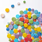 1.1 LB Round Glass Mosaic Tiles by AONUOAO