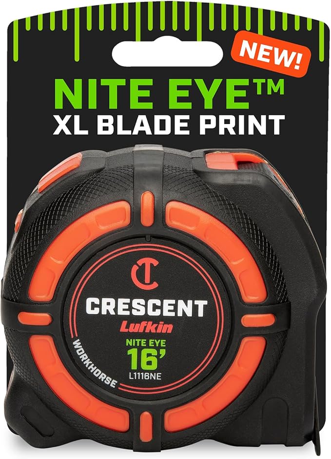 Crescent Lufkin 16 Ft. WORKHORSE NITE Eye Tape Measure | L1116NE by Unknown