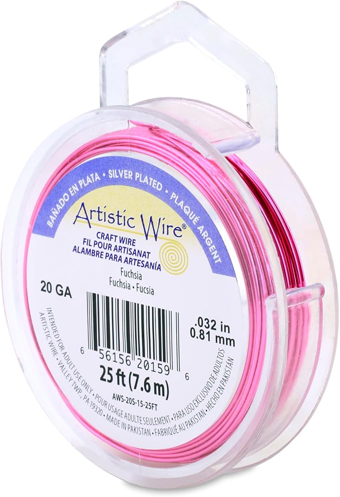 Artistic Wire, 20 Gauge Silver Plated Tarnish Resistant Colored Copper Craft by ArtisticWire