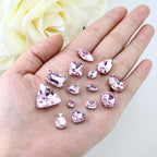 Dowarm Sew on Rhinestones 104 PCS Mixed Shapes Glass Sew on Crystals - Image 2