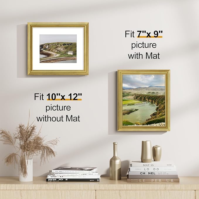 Vittanly 10x12 Picture Frames Set of 2, Ornate Vintage Photo Frame - Image 3