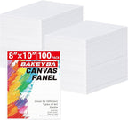 100 Pack 8x10 Inch Flat Canvas Boards by Unknown
