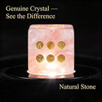 Natural Pink Stone Mahjong Dice Set of 2 - Image 7