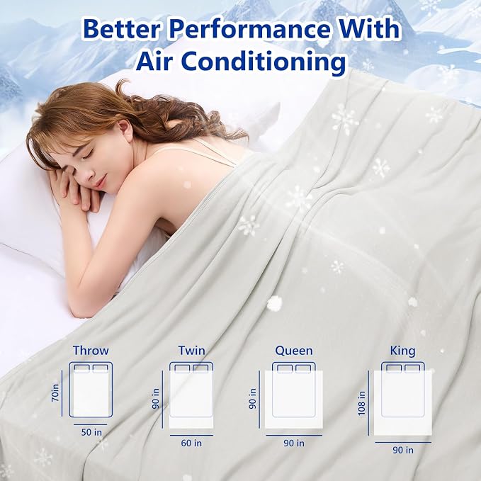 TOPCEE Cooling Blanketfor Night Sweats Absorbs Heat to Keep Adults, Children - Image 7