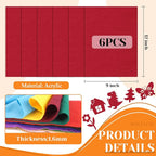 IONTACH 9" X 12" Soft Felt Sheets 1.6mm Thick | Felt Fabric - Image 3