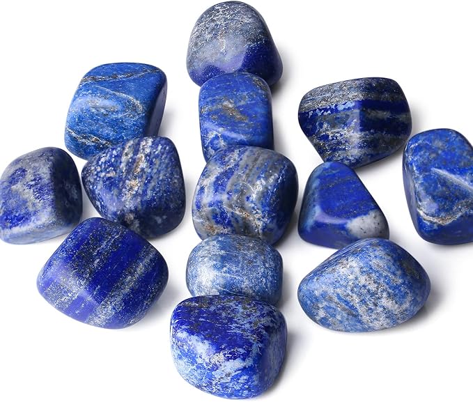 DUQGUHO Lapis Lazuli Healing Crystals Stones Set Natural Crystals Bulk by DUQGUHO