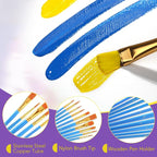 AROIC Acrylic Paint Brush Set, Artist Craft Paint Brushes Supplies, Kid Adult - Image 5