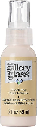 Gallery Glass Stained Glass Paint, Peach Tea 2 fl oz Brilliant Smooth Finish by GalleryGlass