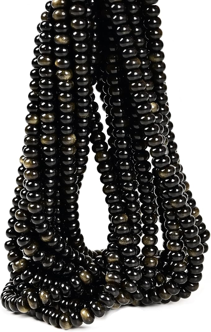 ICAI Natural 5x8mm Rondelle Beads, Abacus Disk Stone Spacer Gemstone Beads by CAI+YI+MING