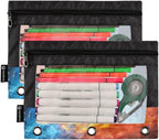 Custom American Football Fire Water Pencil Pouch - Image 2