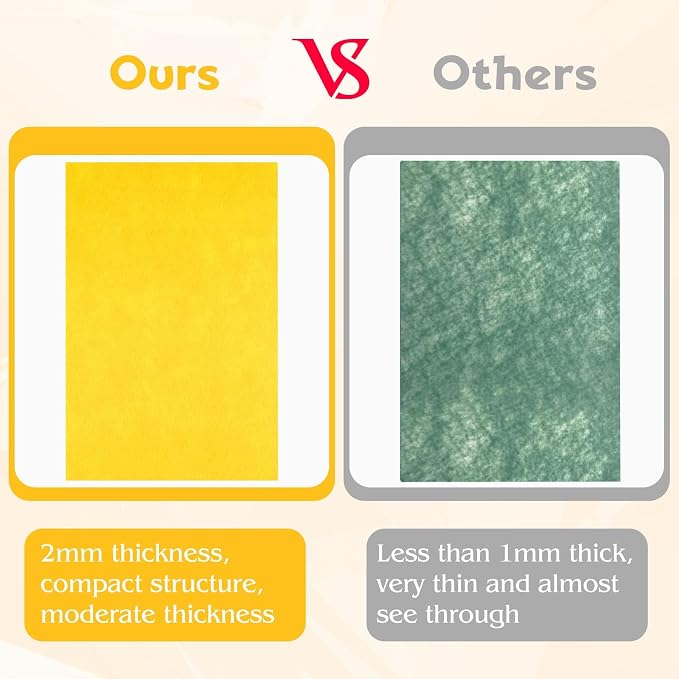 NEBURORA 20 Pcs 2mm Thick Stiff Felt Sheets - Image 4