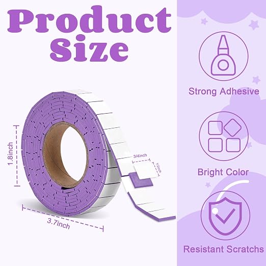 168 Pcs Foam Tape Craft Double Sided Precut 3/4 X 1/2 Inch 3D Adhesive Foam - Image 2