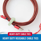 VELCRO Brand ONE-WRAP Cable Ties | 60Pk | 8 x 1/2" Straps - Image 4
