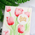 Tulip 3D Embossing Folder for Card Making DIY Scrapbooking Blossom Tulip Flower - Image 5