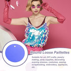 MECCANIXITY 700 Pcs Flat Round Sequins 15mm/0.6 Inch Loose Paillettes Craft - Image 4