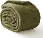 100% Cotton Muslin Blanket Large 50" x 70", Breathable and Lightweight Cotton by Kozyhvn