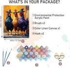 MBNTJHT Chicken Paint by Numbers Kit - Image 2