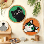 BEUNITONE 2Pcs Cute Cat Punch Needle Kit - Image 4