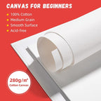 Simetufy 12 Pcs 12x16Inch Large Canvas Boards - Image 3