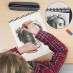 5 Pack Sketch Book, 8.5x11 Inch Top Spiral Sketchbook 60 Sheets Each, Acid-Free - Image 5