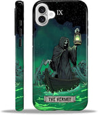 ZHEGAILIAN Case for iPhone 16 Plus, The Hermit Night Skull Durable Shockproof by Home