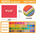 45PCS Felt Fabric Sheets Craft - Image 2