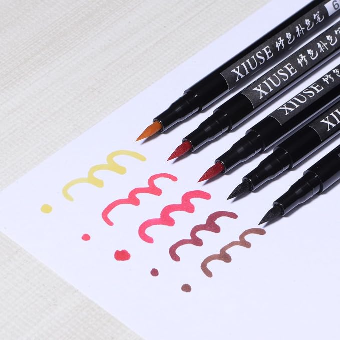 HARFINGTON Fabric Markers Permanent Dye Paint Textile Marker Pens Fine Tip - Image 5