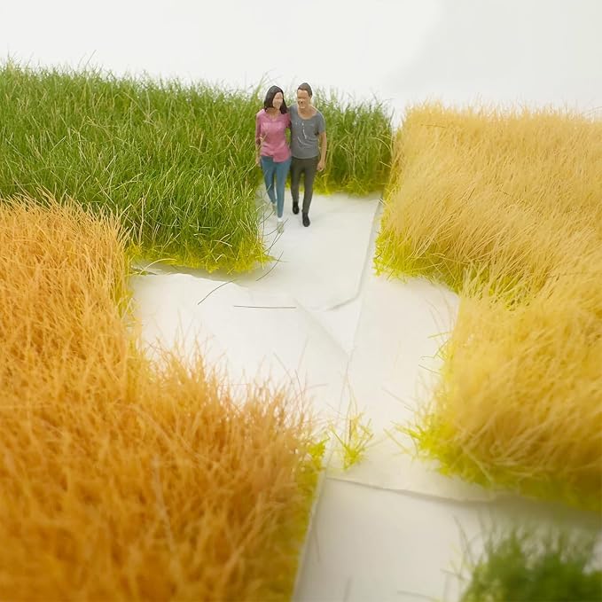Woohome 2 PCS Model Grass Tufts Resin Static Scenery Model, Artificial Grass - Image 8