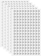 HARFINGTON 5 Sheet/800pcs Rhinestone Adhesive Stickers Self Adhesive Acrylic by HARFINGTON