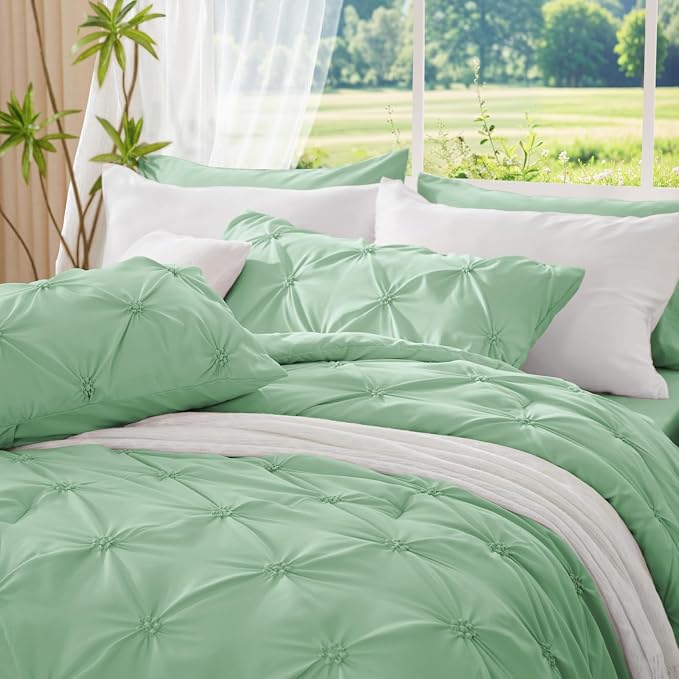 BEDELITE Sage Green Queen Comforter Set - Image 6