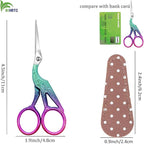 BIHRTC 4.5Inch Small Sewing Crochet Scissors Sharp Tip Stainless Steel Scissors - Image 2
