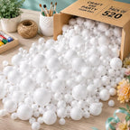 Evershine 520 Pack Craft Foam Ball Assorted - Image 7