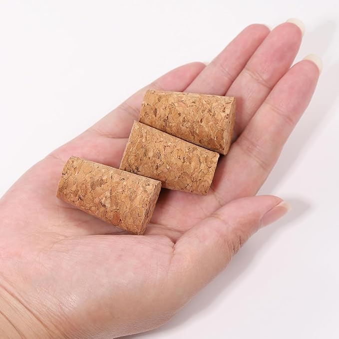 200 Pcs Natural Soft Wood Corks, Tapered Cork Wooden Beer Bottle Stopper - Image 3
