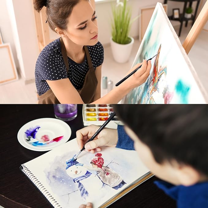PANDAFLY Detail Paint Brushes Set, Watercolors & Paint by Number - Image 6